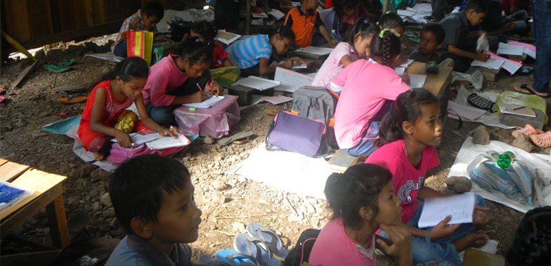 An informal migrant school in Sabah Malaysia