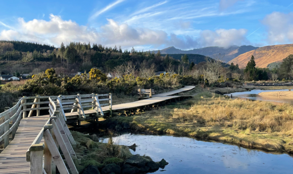 Bridge on a river in the Isle of Arran