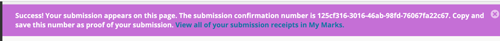 Image of submission receipt