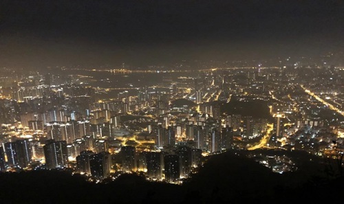 Image of city at night