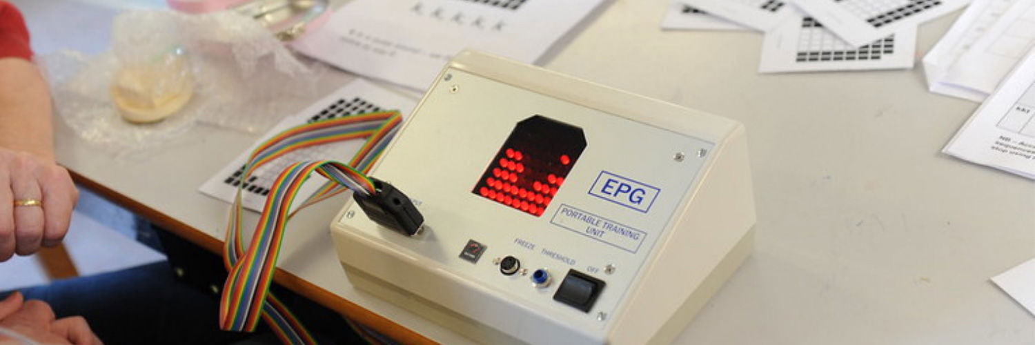 Electropalatography machine used by speech and language therapist