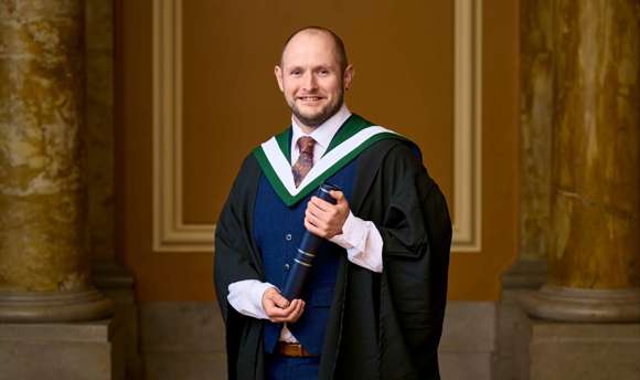 Alan Findlay at graduation