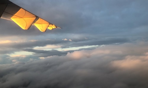 Image of plane in air