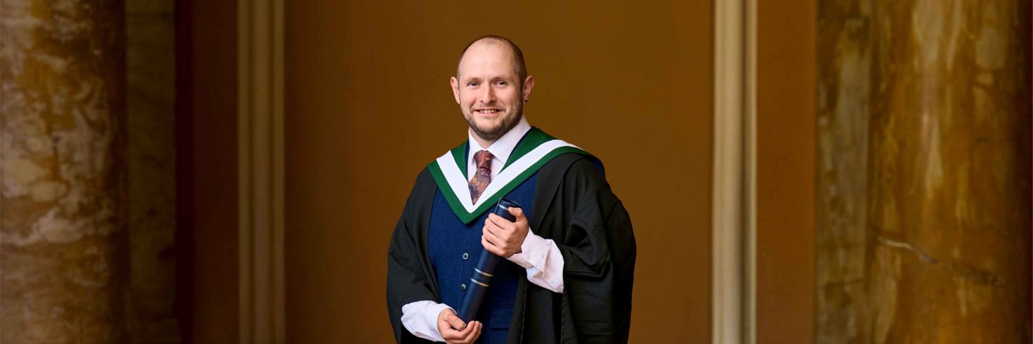 Alan Findlay at graduation