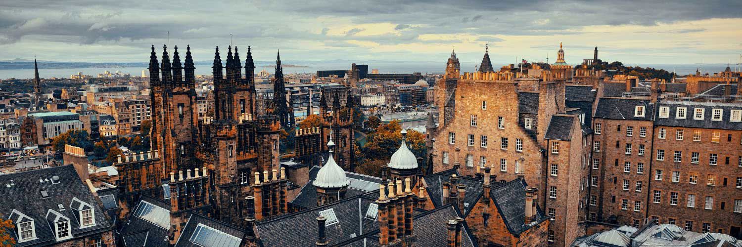 Panoramic view of Central Edinburgh