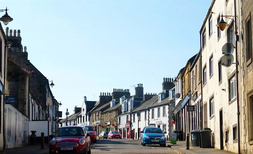 A residential street in Scotland