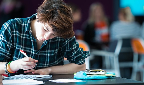 A student studying at QMU, Edinburgh