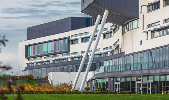 A panoramic view of Queen Margaret University campus, Edinburgh