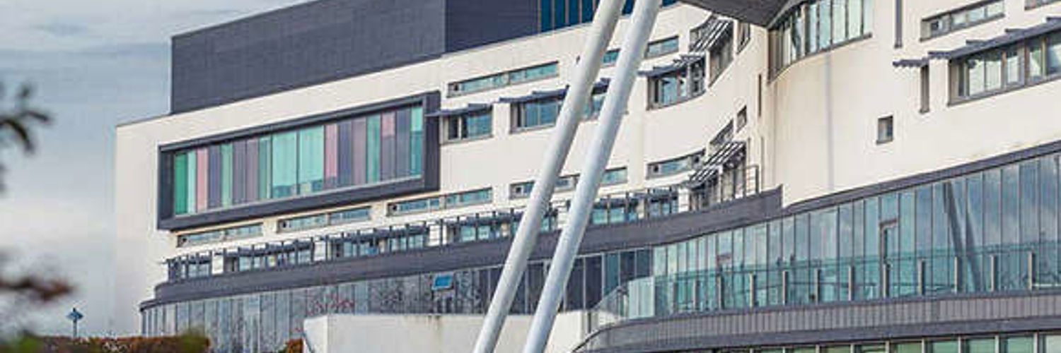 A panoramic view of Queen Margaret University campus, Edinburgh