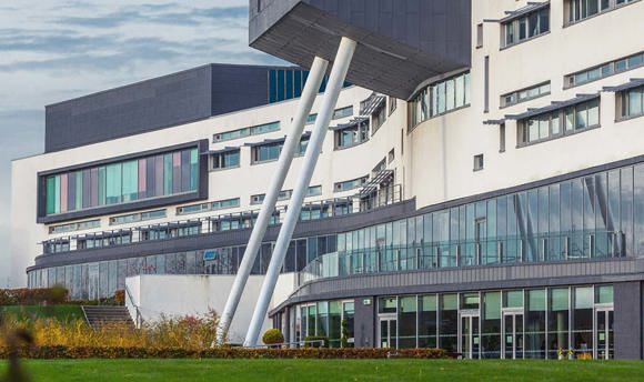 A panoramic view of Queen Margaret University campus, Edinburgh