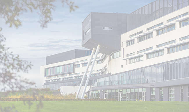 A view of Queen Margaret University Campus on a sunny day, Edinburgh