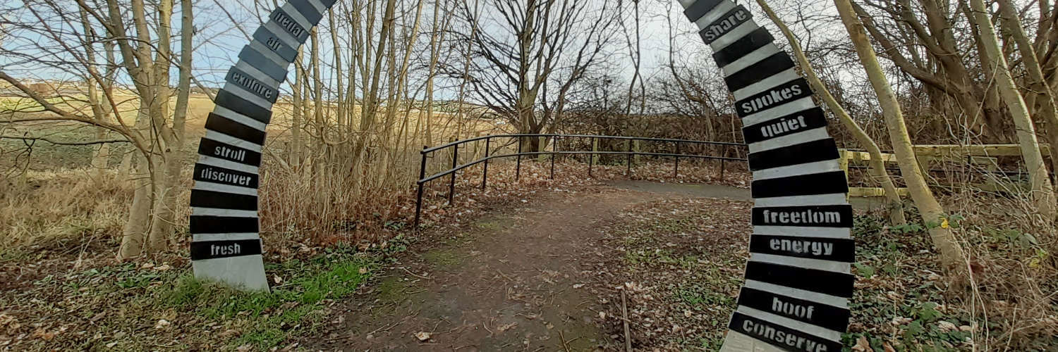 Archway along path to Dalkeith Country Park
