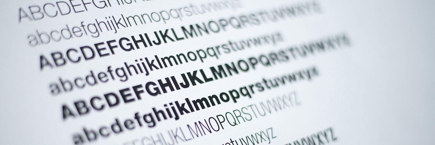A selection of fonts