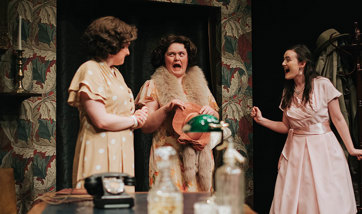 QMU drama students in vintage clothes during a performance