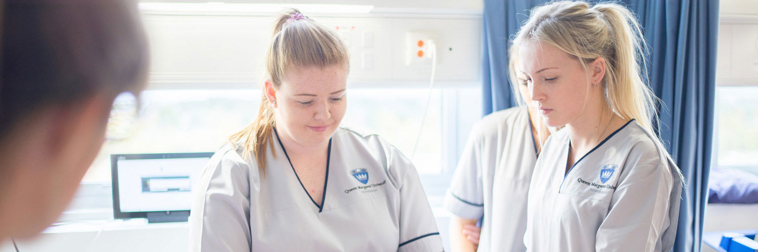 Student nurses at Queen Margaret University