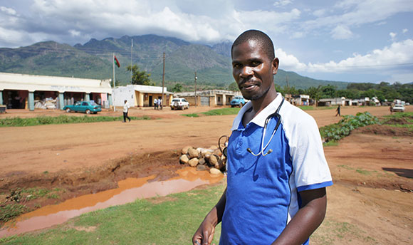 A clinician in a rural setting