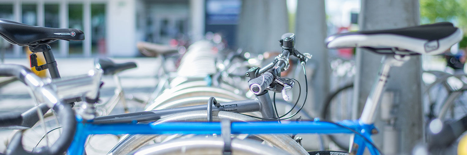 A rack of bikes