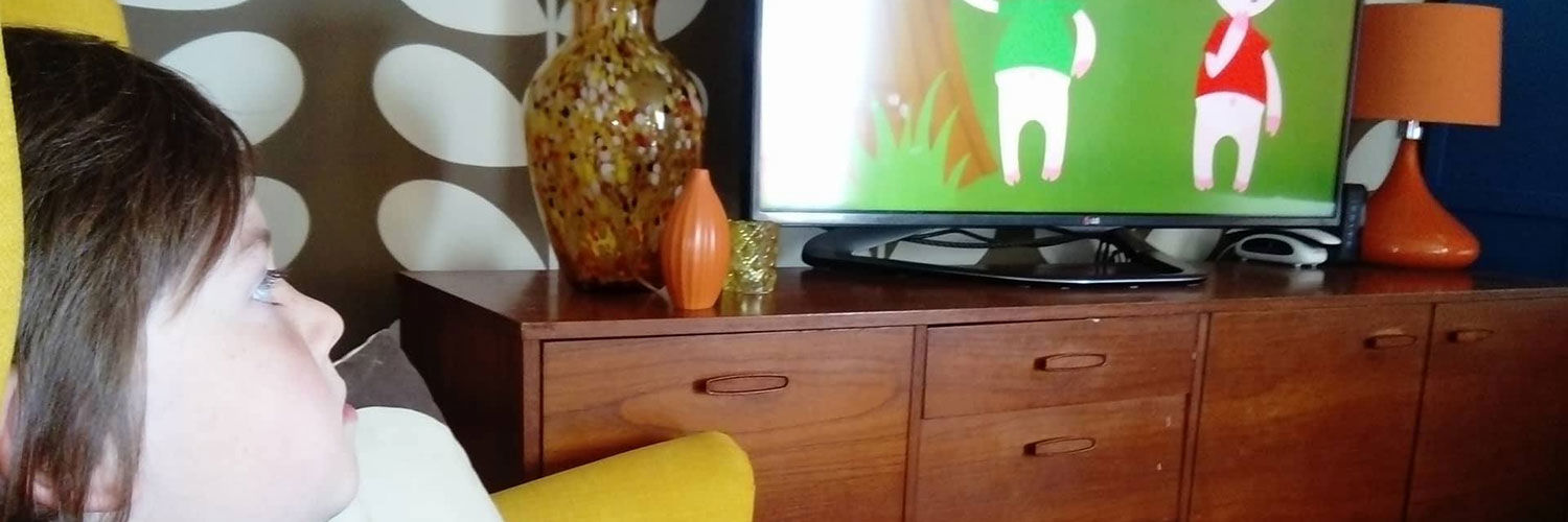 Child watching TV