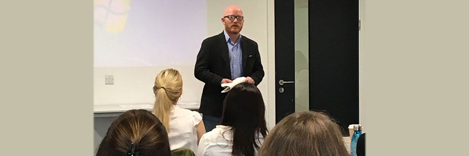 Gary Maclean delivering a presentation