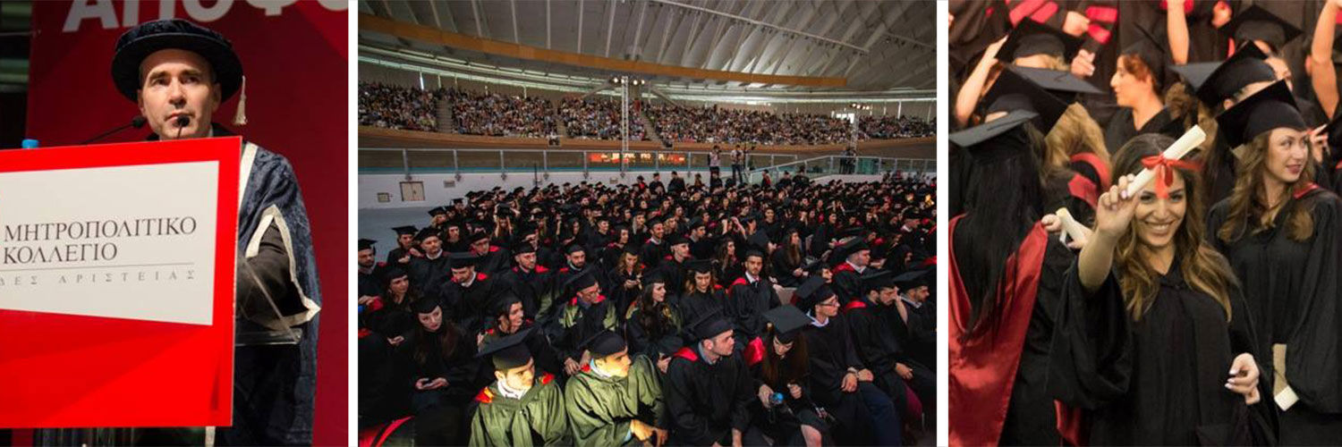 Graduation at Metropolitan College, Athens
