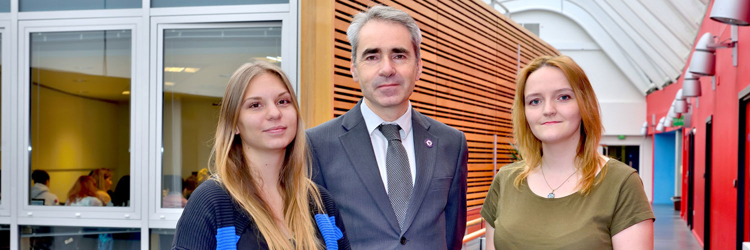 Richard Butt with our Hungarian students