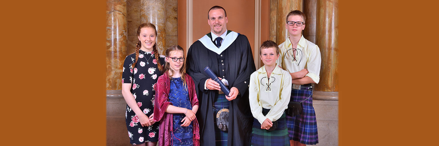 Iain Scott and family