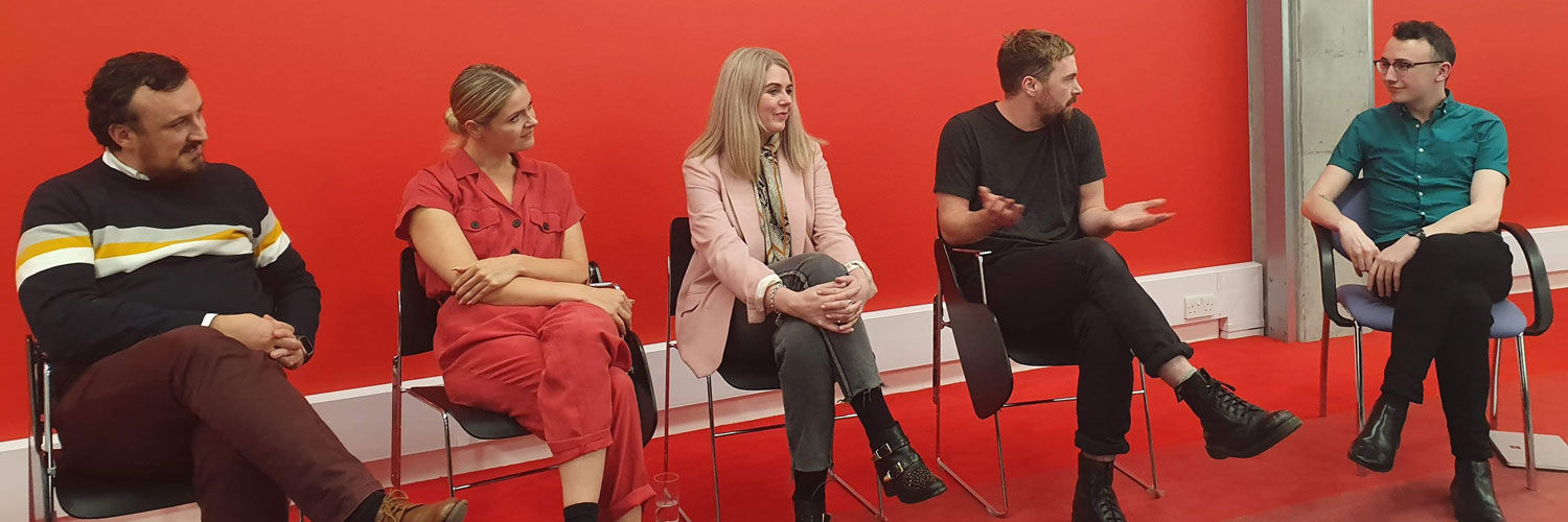 A panel of professionals hosted by QMU Marketing Society
