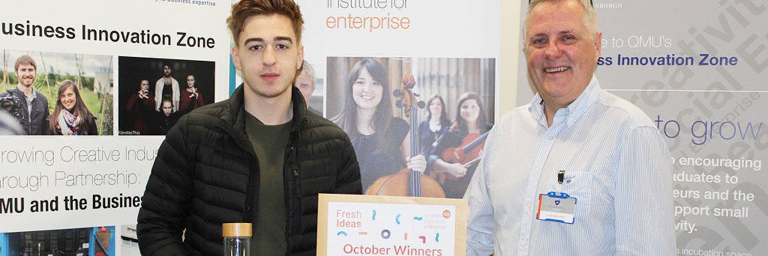 S'wheat founder Jake Elliot-Hook winning the Fresh Ideas award