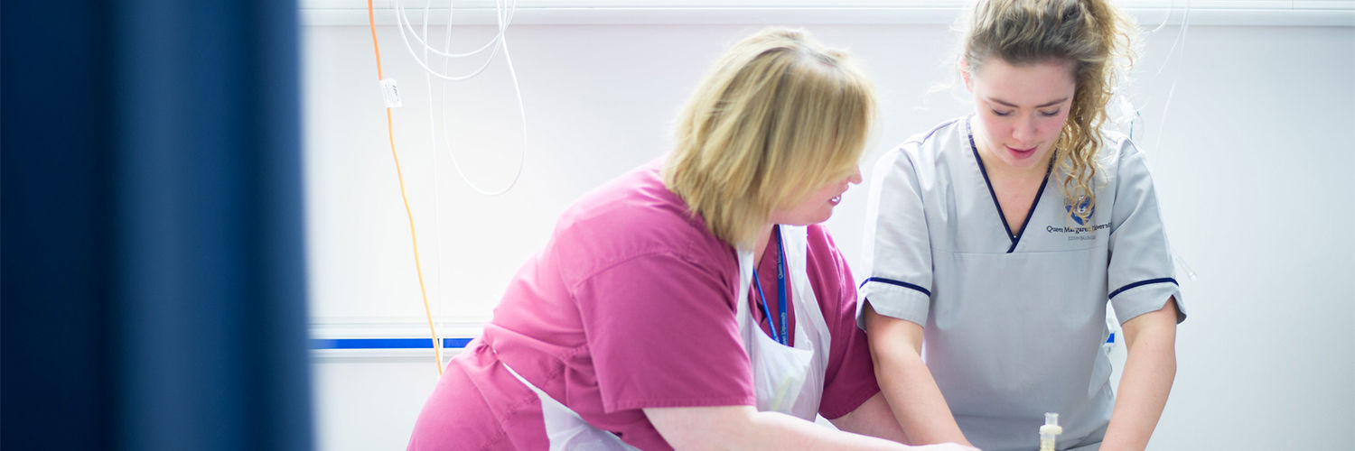 Nursing students at Queen Margaret University, Edinburgh