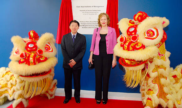Former QMU Principal Petra Wend at the East Asia Institute of Management