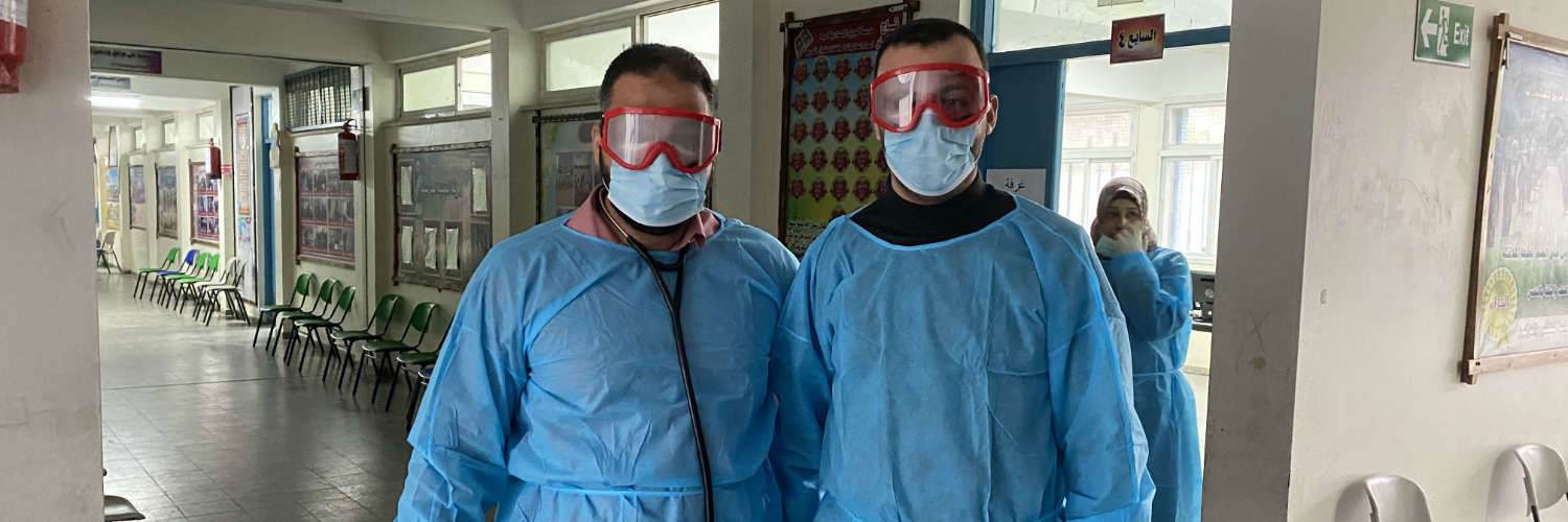 A pair of doctors in PPE