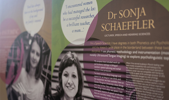 Printed booklet about female researchers, teachers, mothers etc.