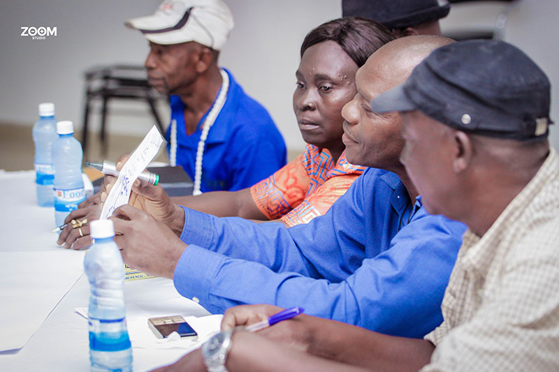 Community Health Workers taking part in a participatory research in Sierra Leone, 2008