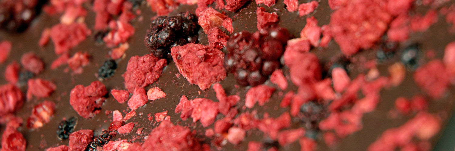 Freeze dried raspberry chocolate