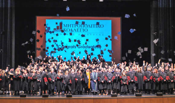 Graduation at Metropolitan College, Athens