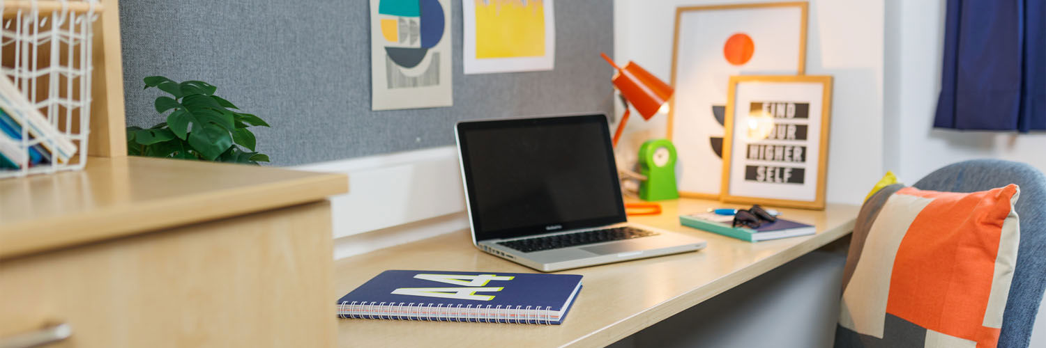 Study space within QMU Student Accommodation