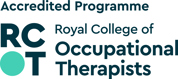 Royal College of Occupational Therapists - Accredited course logo