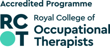 Royal College of Occupational Therapists - Accredited course logo