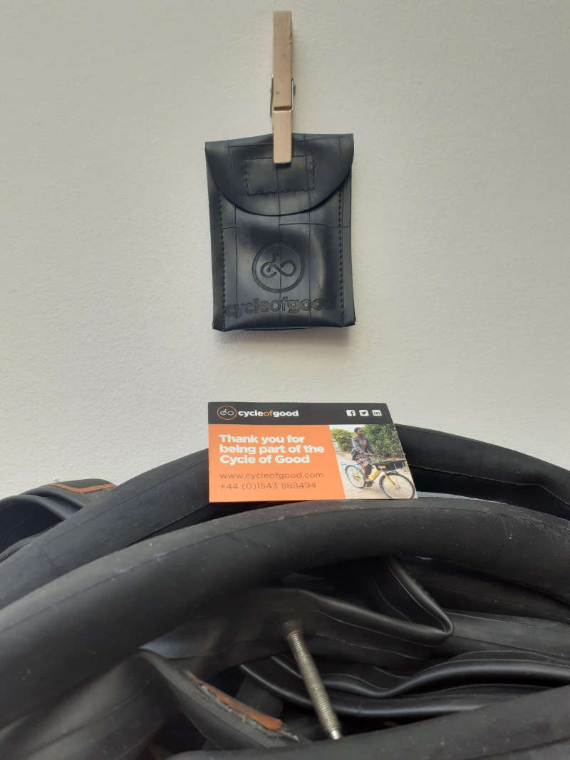 Cycle of Good charity inner tube donations