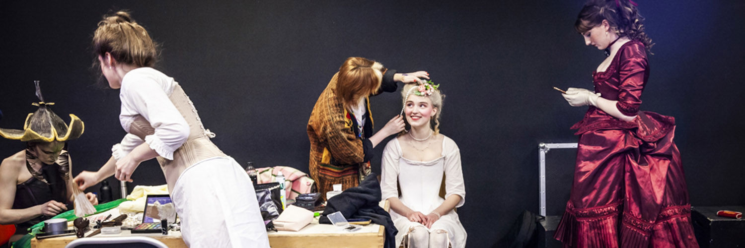 Costume design students