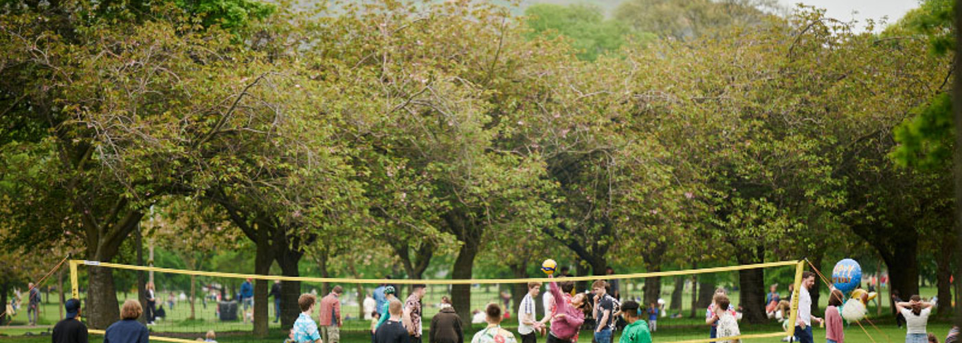 Ball games in the Meadows, Edinburgh