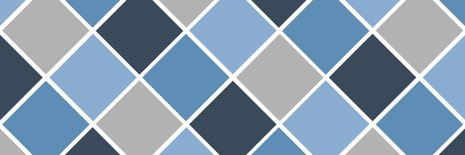 Tessellated diamonds in various shades of blue and grey.