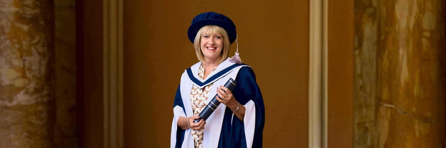 Carolyn McDonald at QMU graduation 2026
