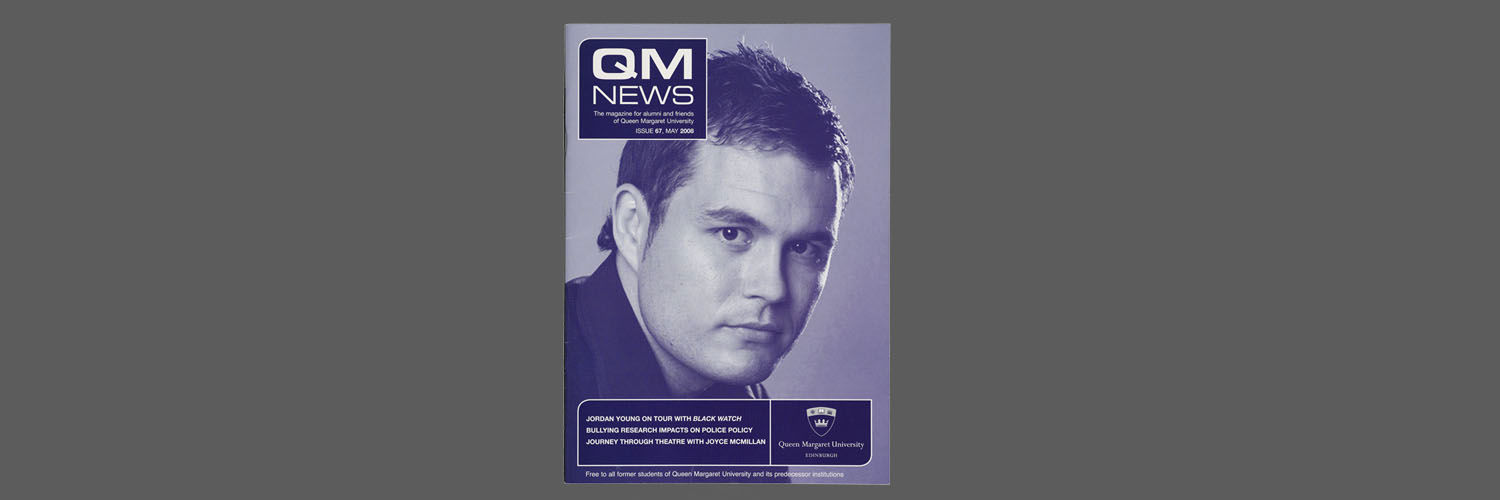 Actor Jordan Young featured on the QMNews Magazine