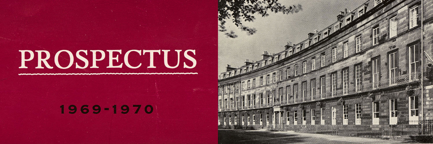 This is a copy of the 1969-70 prospectus for Edinburgh College of Domestic Science.