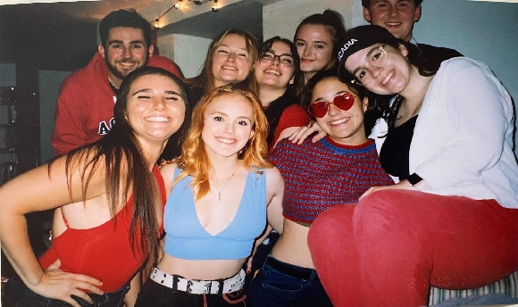 Group of friends smiling - Meghan's Exchange, Canada
