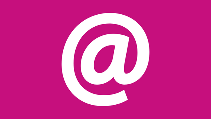 Graphic showing email '@' symbol