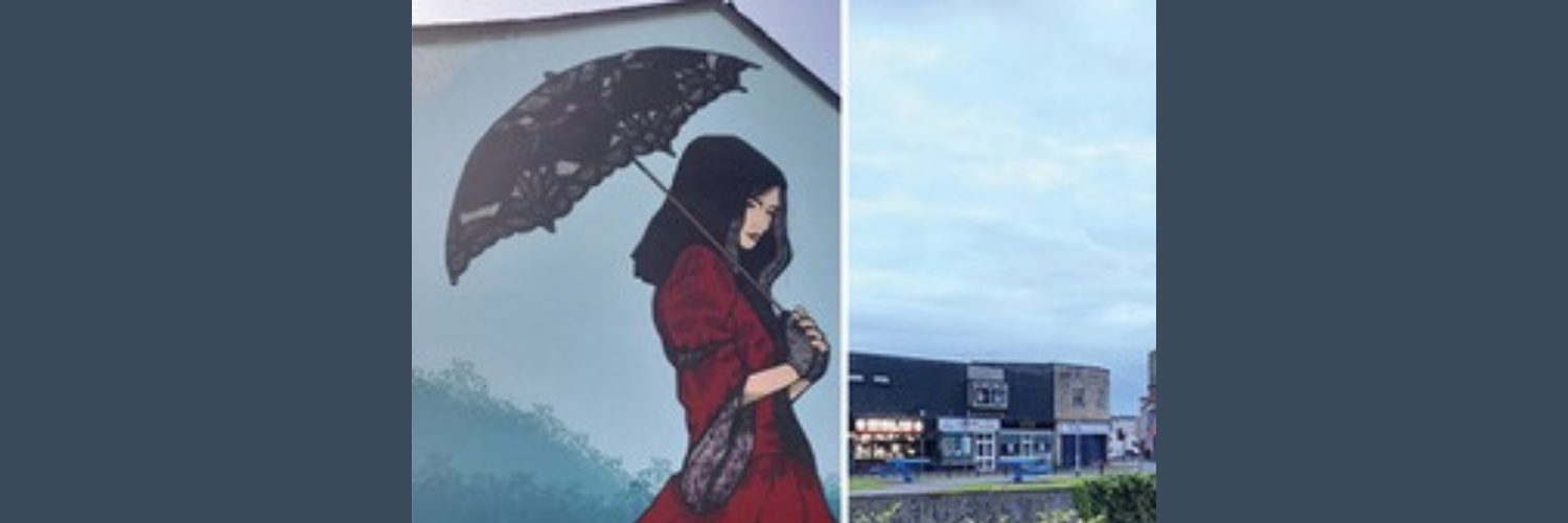 Caroline Oliphant mural in Kilmarnock