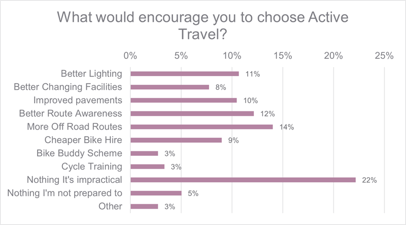 Figure 8.2: Encouragements for Active Travel