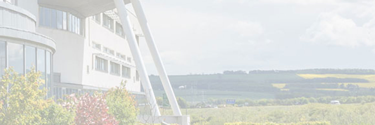 Partial image of Queen Margaret University Campus panning out into the countryside